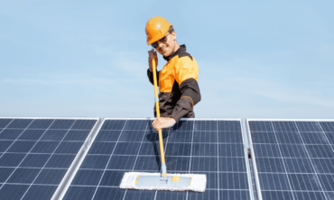 Rengøring af solceller